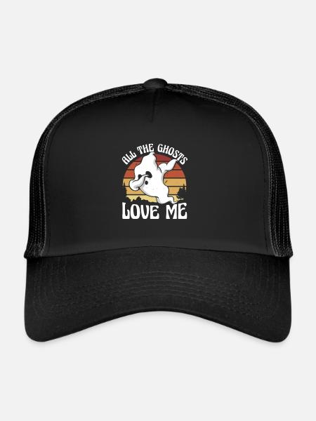 Les fantômes m’aiment - Casquette trucker  - noir/noir - Devant