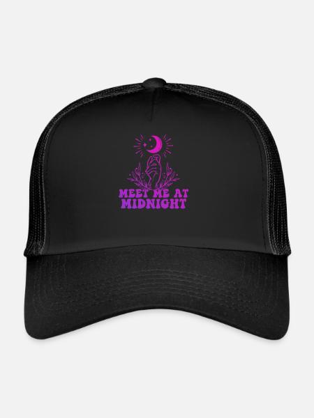 Rencontrez-moi à minuit Sorcière céleste - Casquette trucker  - noir/noir - Devant