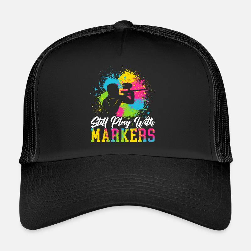 Spielen Sie immer noch mit Markern Paintball Paintballer Trucker Cap