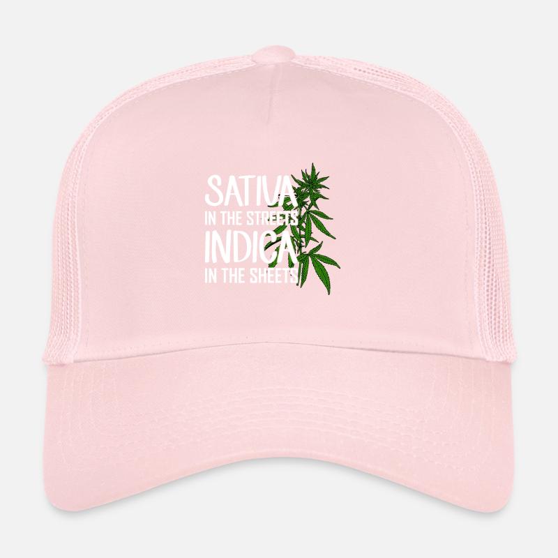 Sativa Dans Les Rues Indica Dans Les Draps Casquette trucker 