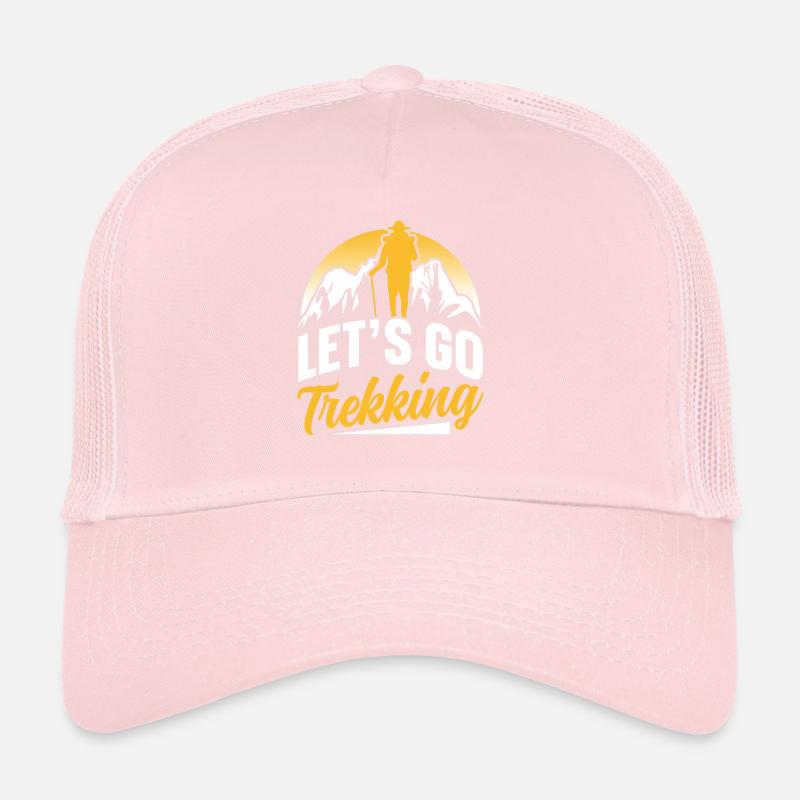 Partons trekking amateurs de randonnée randonneurs Casquette trucker 