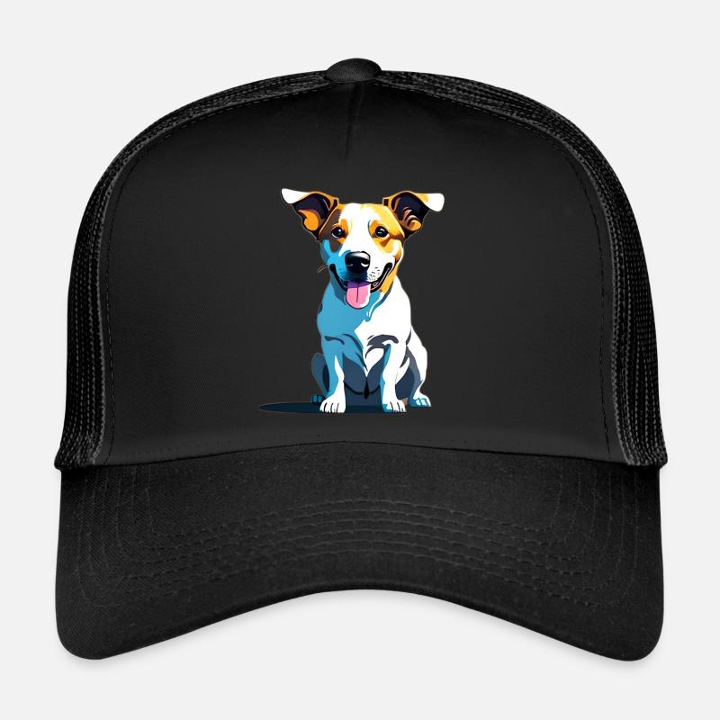 Jack Russel panting Trucker Cap