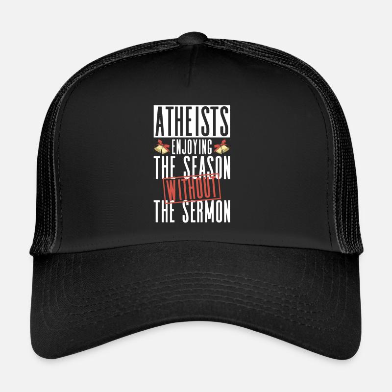 Athéisme athée Anti Église Noël Casquette trucker 