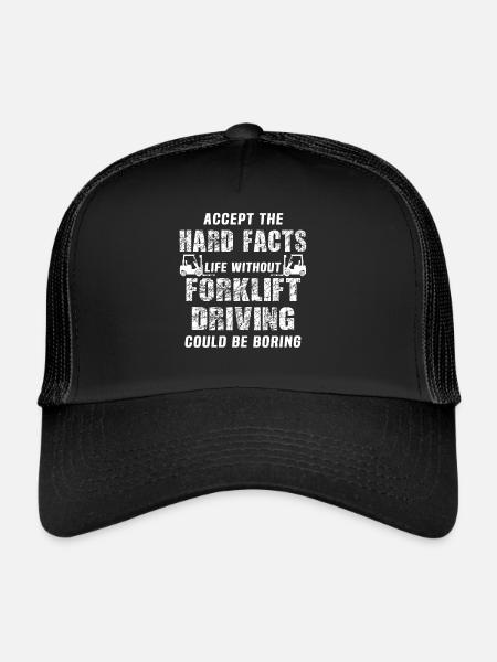 Gabelstapler Staplerfahrer - Trucker Cap - Schwarz/Schwarz