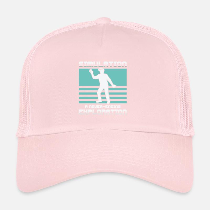 Simulation Sci Fi Futuristic Conspiracy Trucker Cap