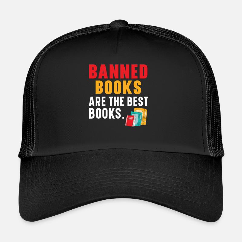 Lire des livres interdits Bookworm Book Lover Bibliophile Casquette trucker 