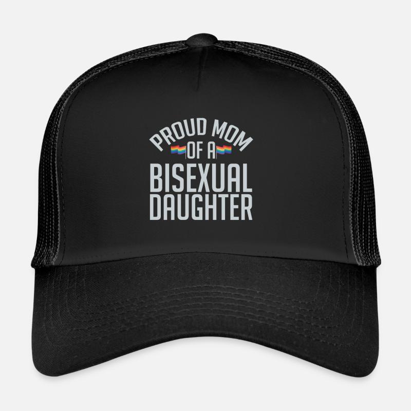 Fière maman d’une fille bisexuelle Casquette trucker 