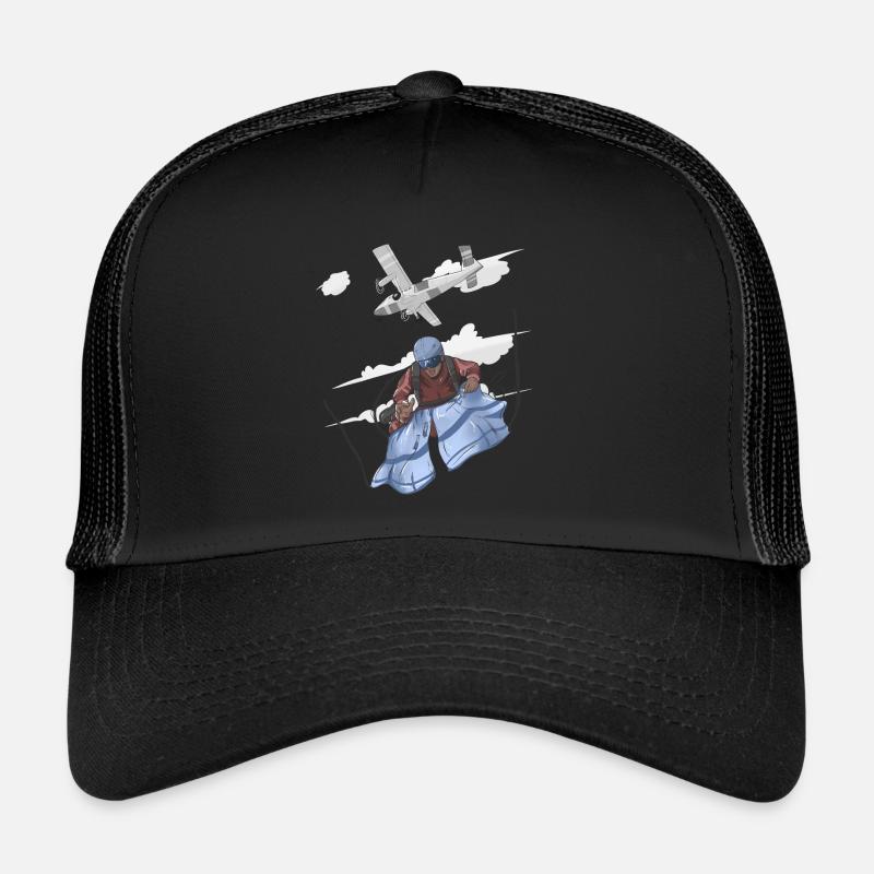 Skydiving Jumping Trucker Cap