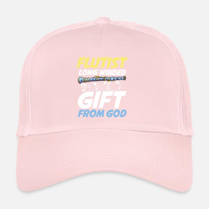 Flutist Long Winded Gift From God Trucker Cap