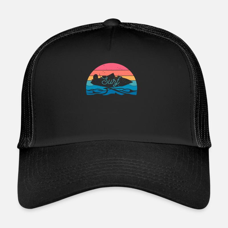 Wakesurf Boat Wave Wakesurfing Summer Activity Trucker Cap