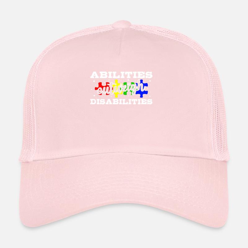 Autism awareness - abilities predominate Trucker Cap