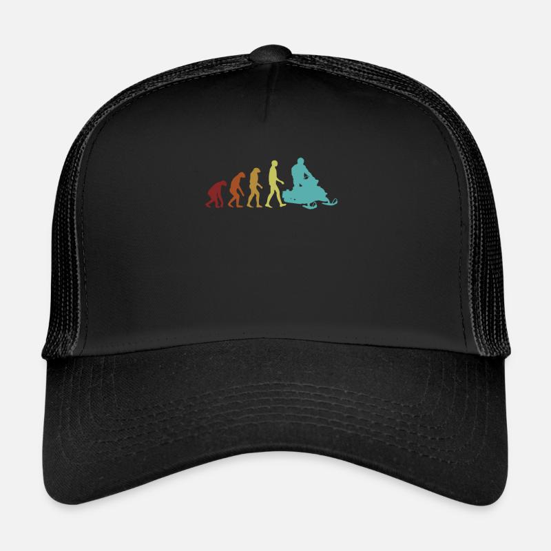 Snowmobile Evolution Snowmobile snowmobiles Trucker Cap