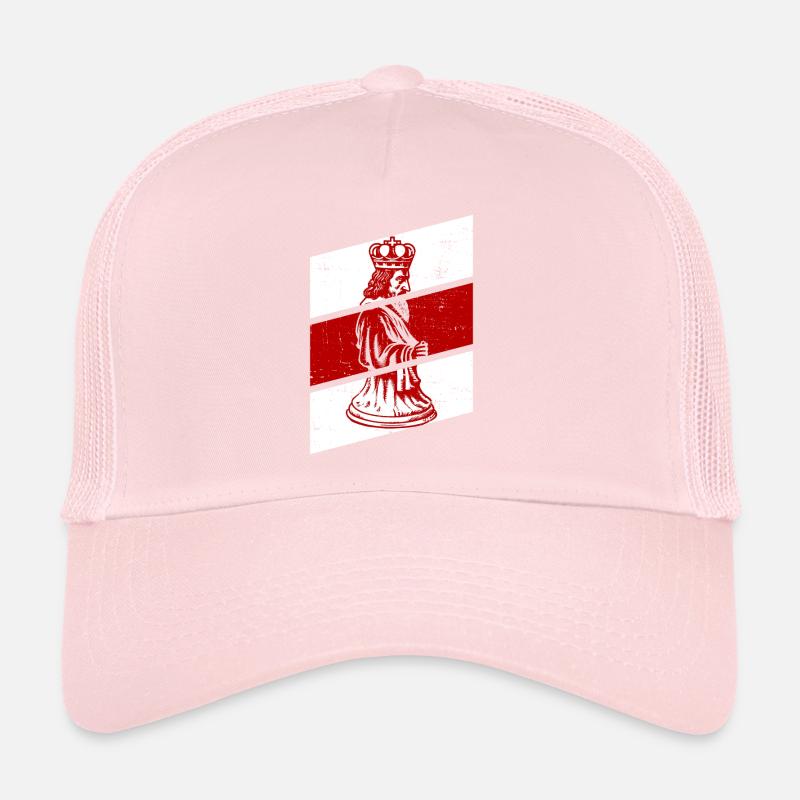 Échiquier avec Jésus comme pièce d’échecs royale - Casquette trucker 