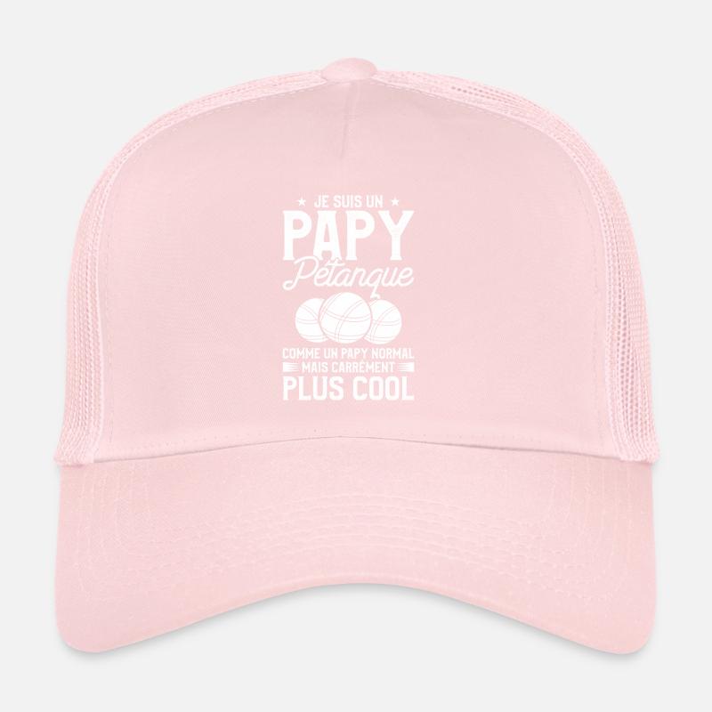 Je Suis Un Papy Pétanque Comme Un Papy Normal Mais Casquette trucker 