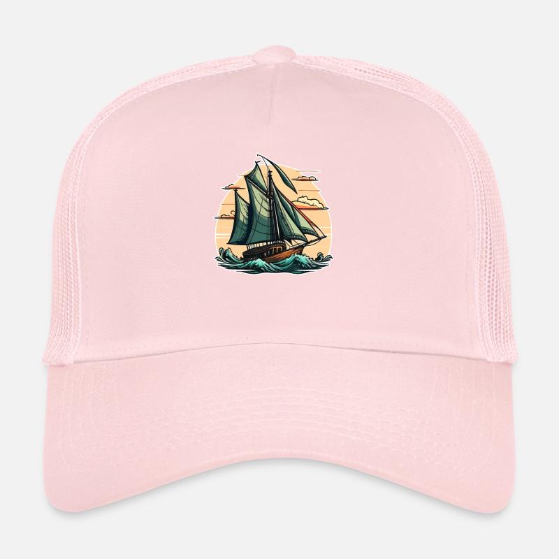 Bateau voilier voile Casquette trucker 