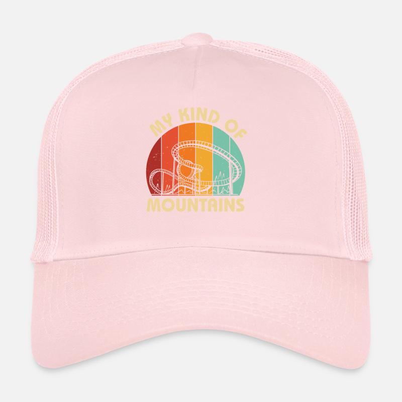 My Kind Of Mountains Amusement Park Fan Loop Roll Casquette trucker 