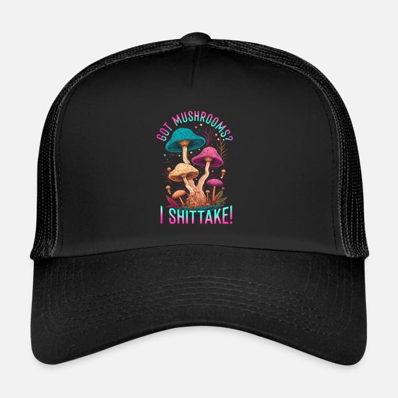 Shiitake Pilz Wald Pilz Shiitake Moral Vegan Umami Trucker Cap