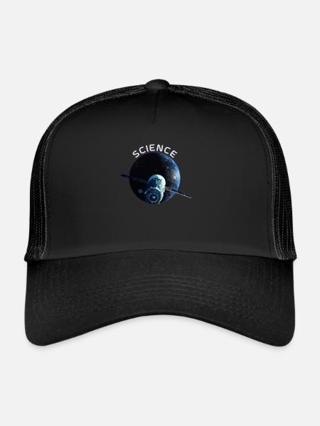 Je crois en la science pour - Casquette trucker  - noir/noir - Devant