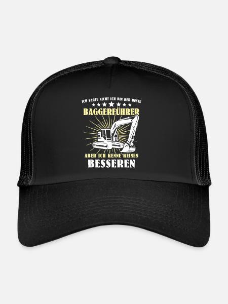 Baggerfuehrer Baggerfahrer - Trucker Cap - Schwarz/Schwarz