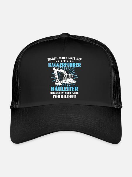 Baggerfuehrer Baggerfahrer - Trucker Cap - Schwarz/Schwarz