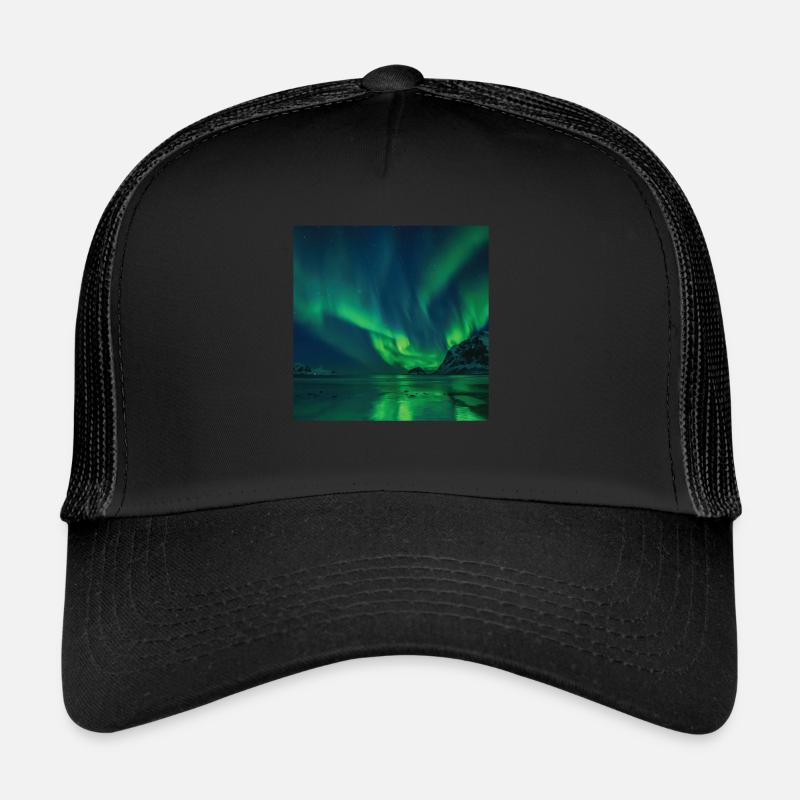 Aurora Borealis Aurora Borealis nordlys Trucker-caps 
