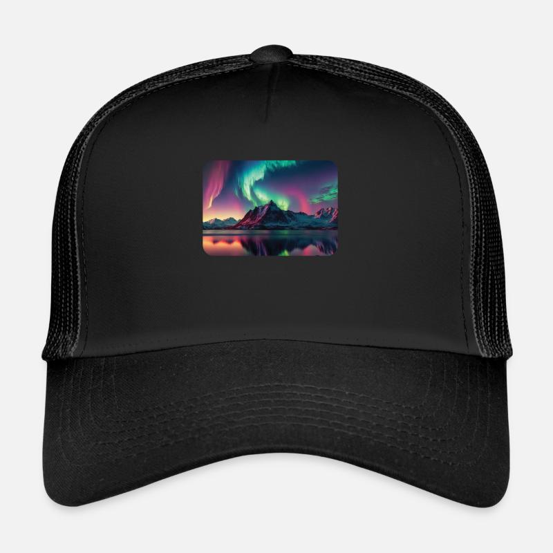 Aurora Borealis Polarlicht Nordlichter Trucker Cap