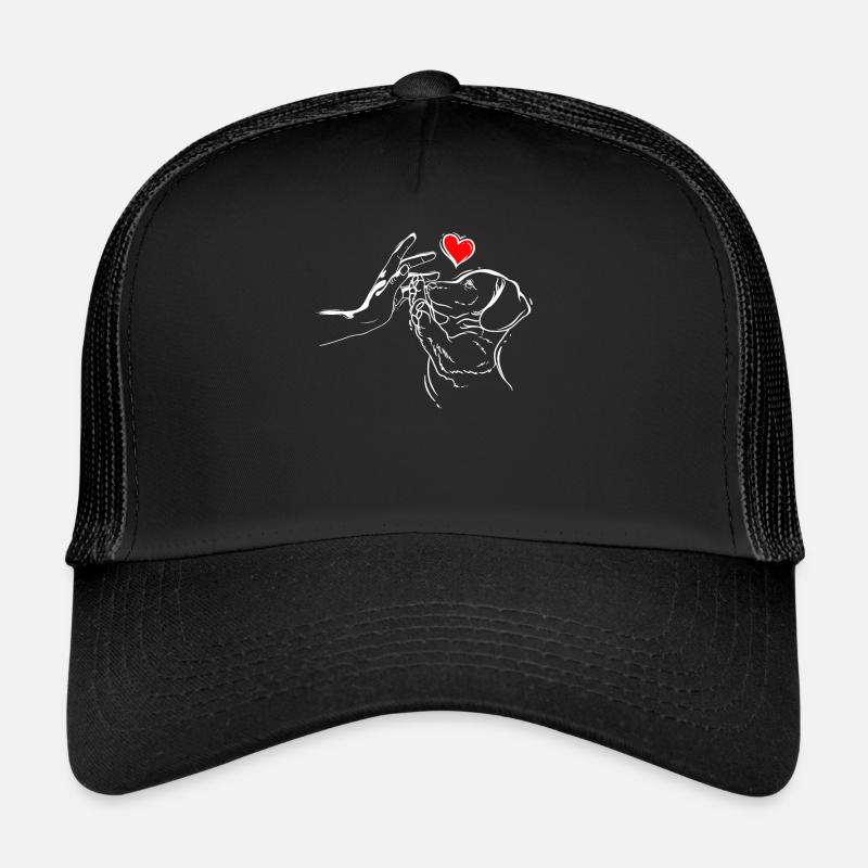 Dackel Liebe Hunde High Five Trucker Cap