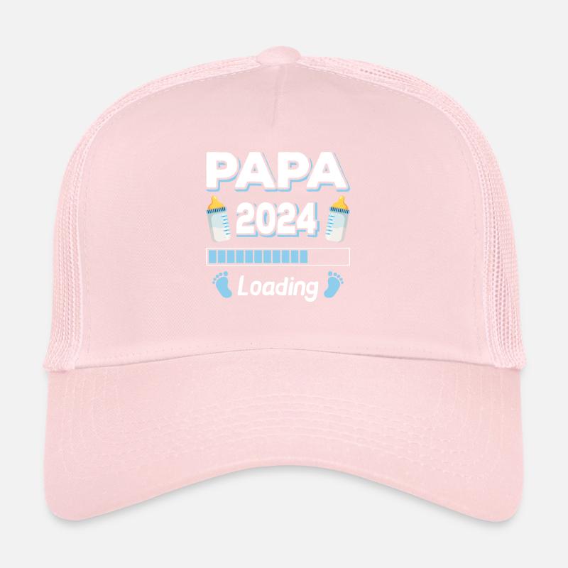 Dad Loading 2024 Father Fathers Father's Day Trucker Cap