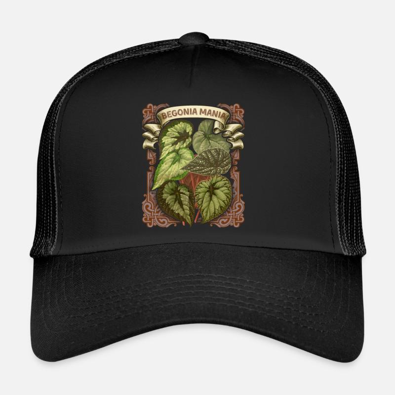 Vintage Begonie lustiger Blumen-Spruch Trucker Cap
