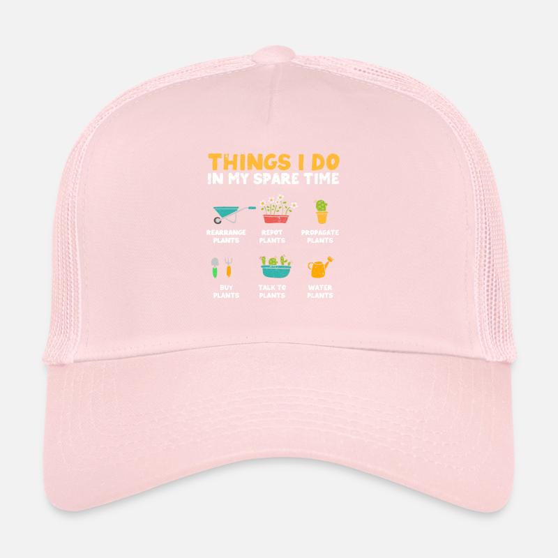 Ce que je fais pendant mon temps libre Plante Casquette trucker 