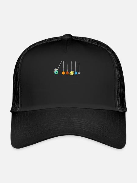 Solar System Lollipop Planet Astronaut - Trucker Cap - black/black - Front