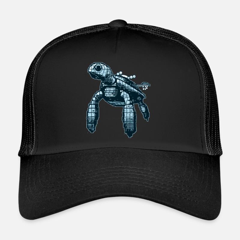 Turtle en rétro 8 bit look minimaliste Casquette trucker 