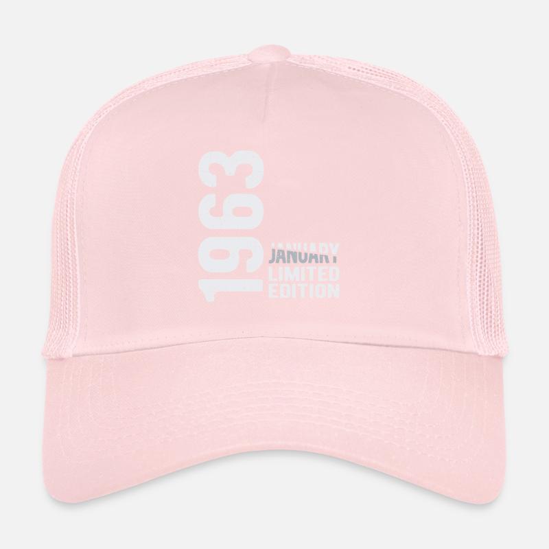 Janvier 1963 édition limitée Année de naissance Casquette trucker 