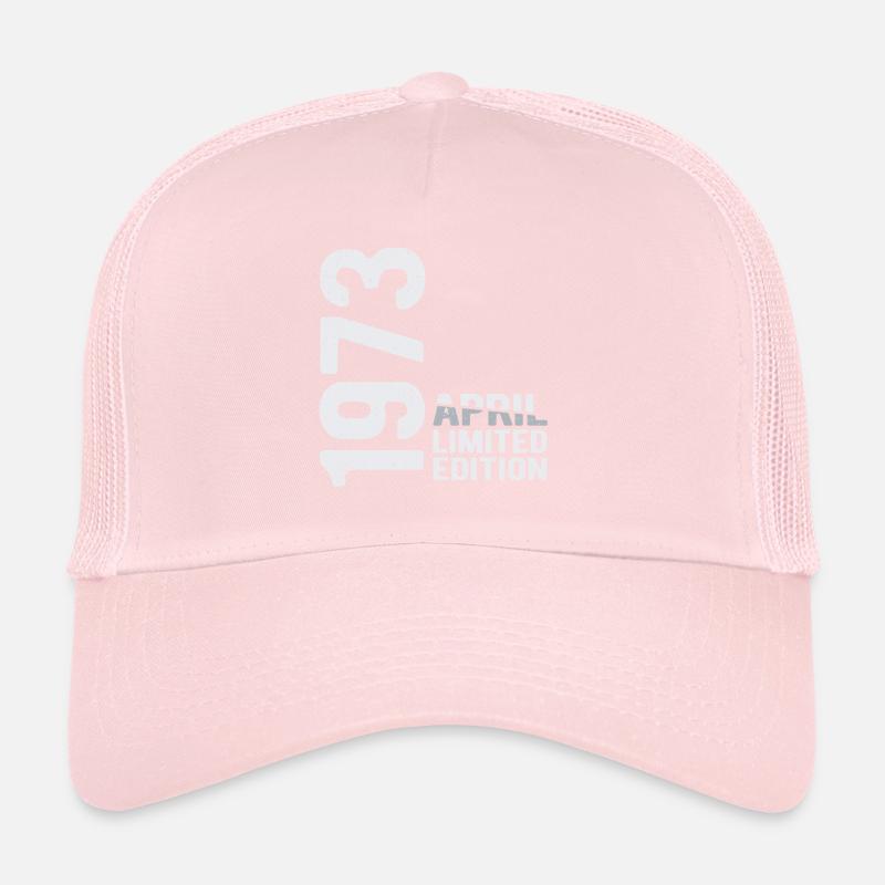 Avril 1973 édition limitée Année de naissance Casquette trucker 