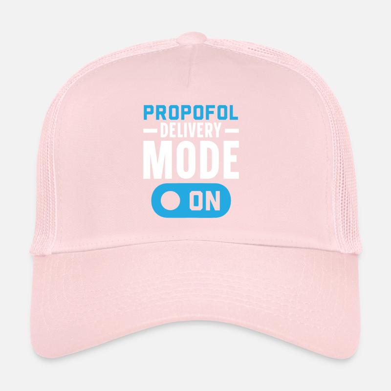Propofol delivery mode on anesthesia anaesthetist Trucker Cap
