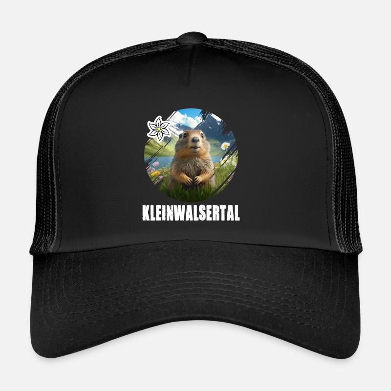 Kleinwalsertal Murmeltier für einen Walser Trucker Cap