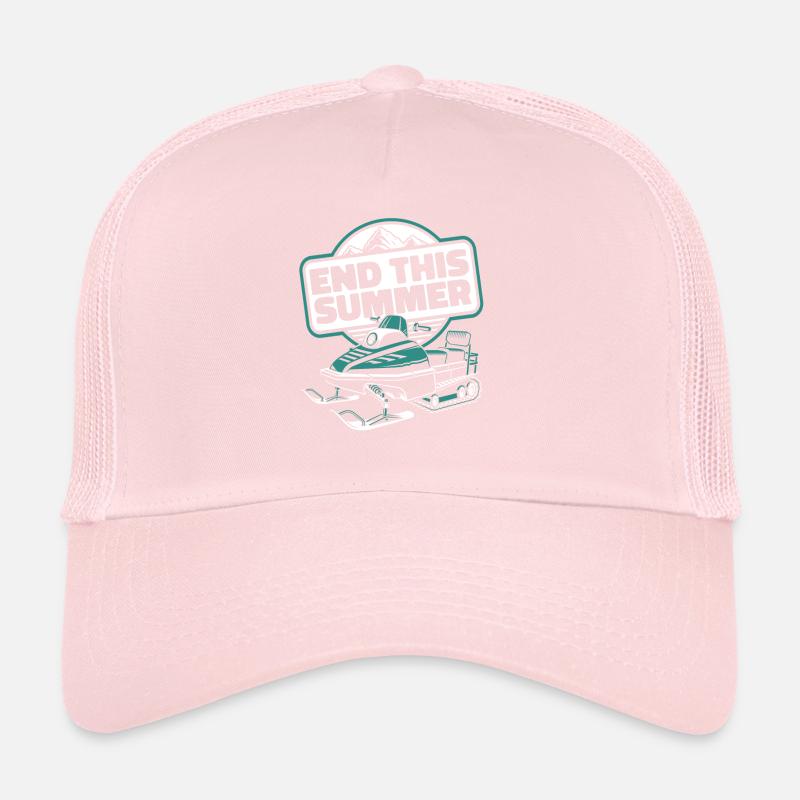 End This Summer Snow Motorcycle Snowmobile Rider Trucker Cap