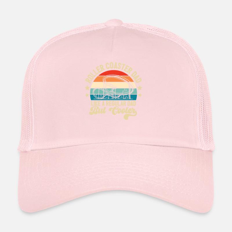 Theme Park Father Amusement Park Roller Coaster Da Trucker Cap