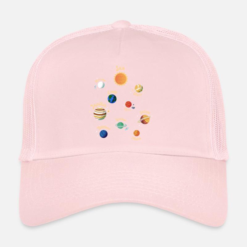 Solar System Planets Knowledge Outer Space for Kid Trucker Cap