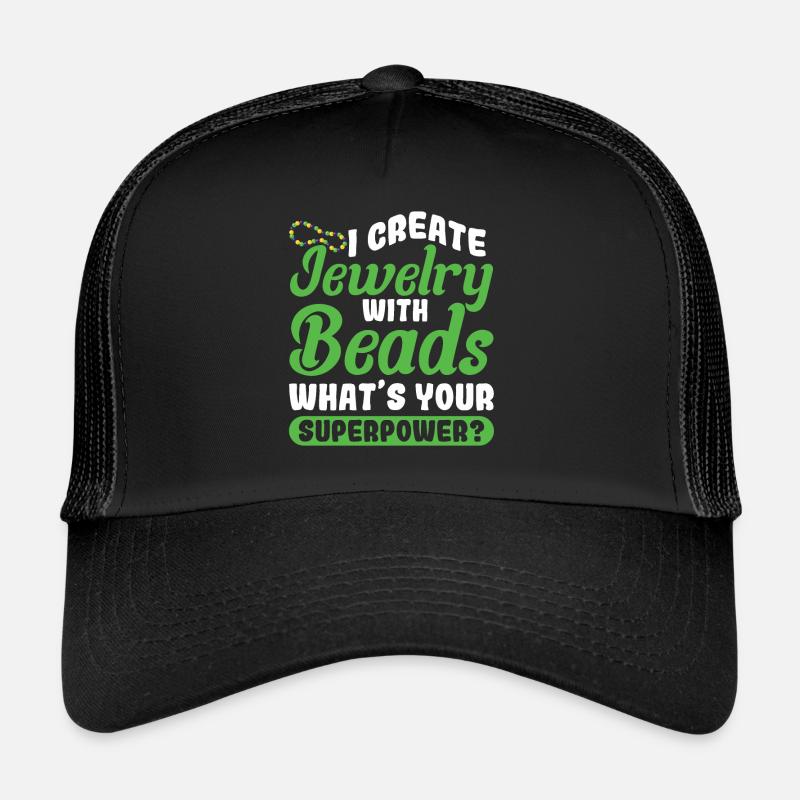 Perlen Perlensticken Juwelier Schmuckmacher Trucker Cap