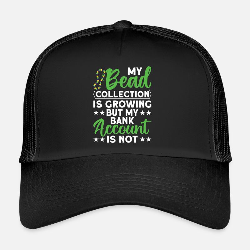 Perle Perle Broderie Bijoutier Fabricant de bijoux Casquette trucker 