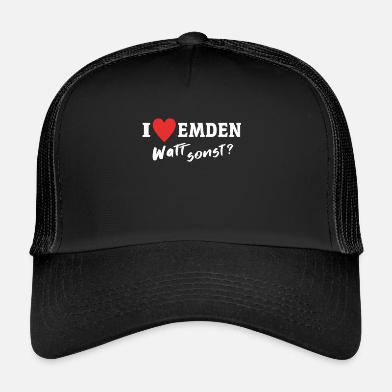 I Love Emden Dear Emdener Trucker Cap