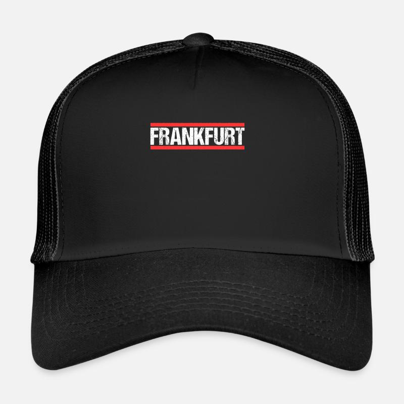 Frankfurterin Frankfurter Frankfurt - Trucker Cap - Schwarz/Schwarz