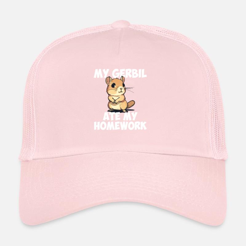 Gerbil ate my homework, gerbil Trucker Cap