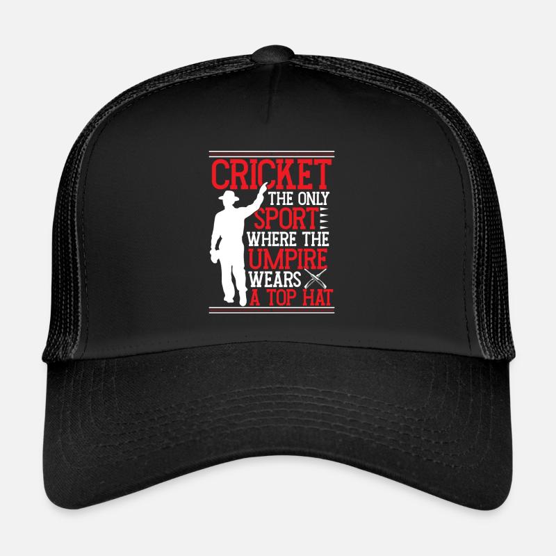 Cricket in which the referee Trucker Cap