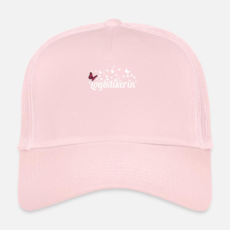 Logistik Kollegin Schmetterlinge Logistikerin Trucker Cap