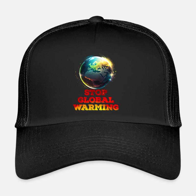 Global Warming Stop Save the Earth Climate activist Trucker Cap