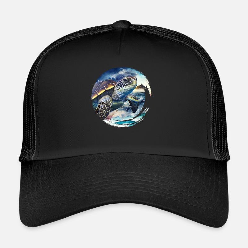 Save the Turtles Environmental Protection Ocean Trucker Cap