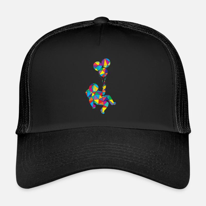 Low Poly Astronom Poly Astronaut Trucker Cap