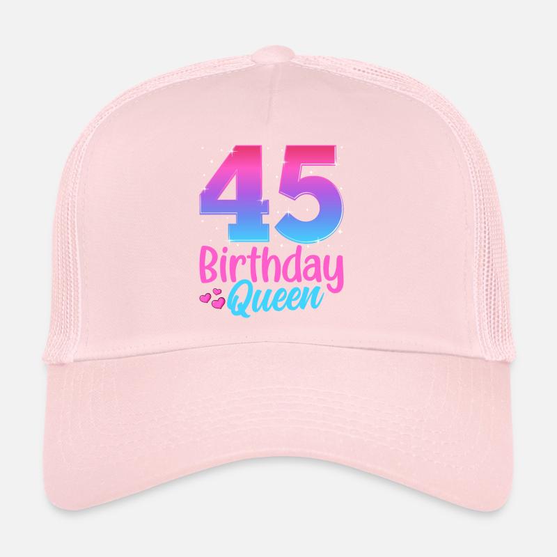 Birthday Queen 45 Geburtstag Trucker Cap